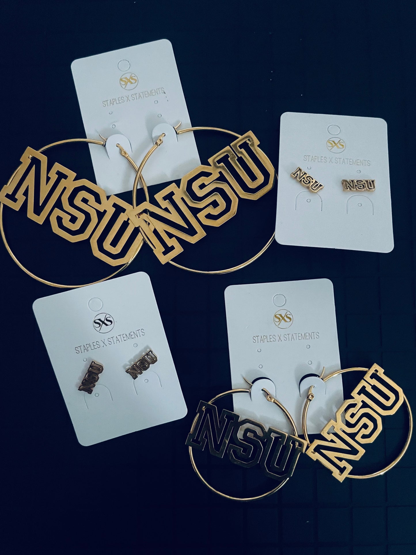 School Spirit Hoops or studs