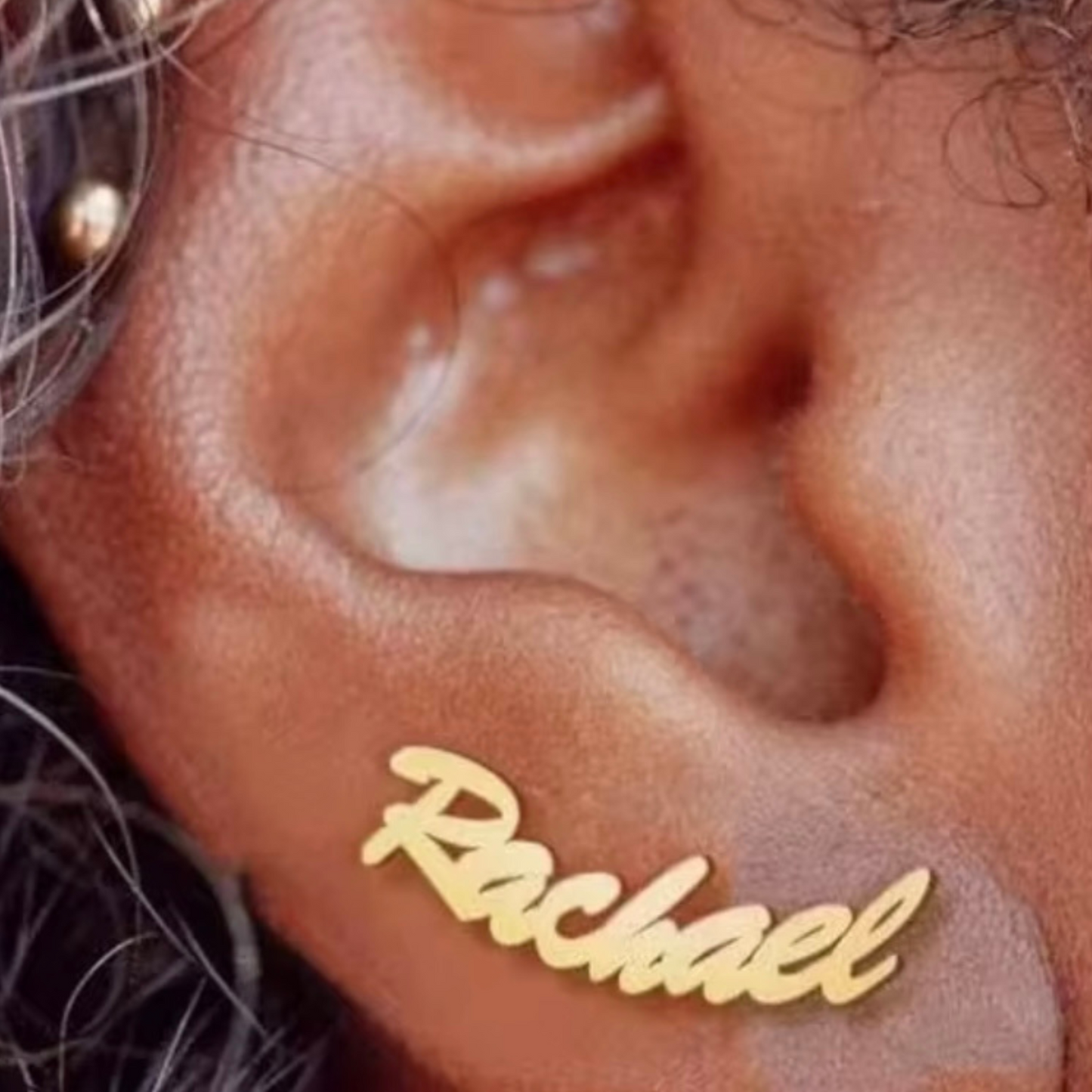 The Stud Script Statement Earrings