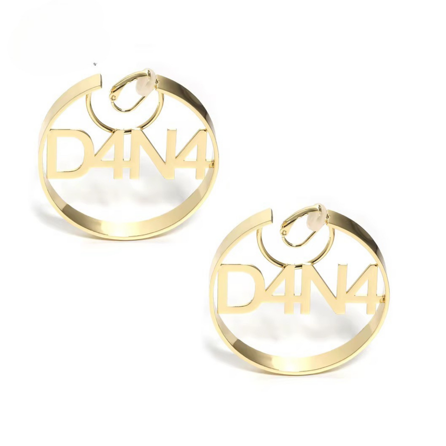 Thick Statement Hoop Earrings- Pierced