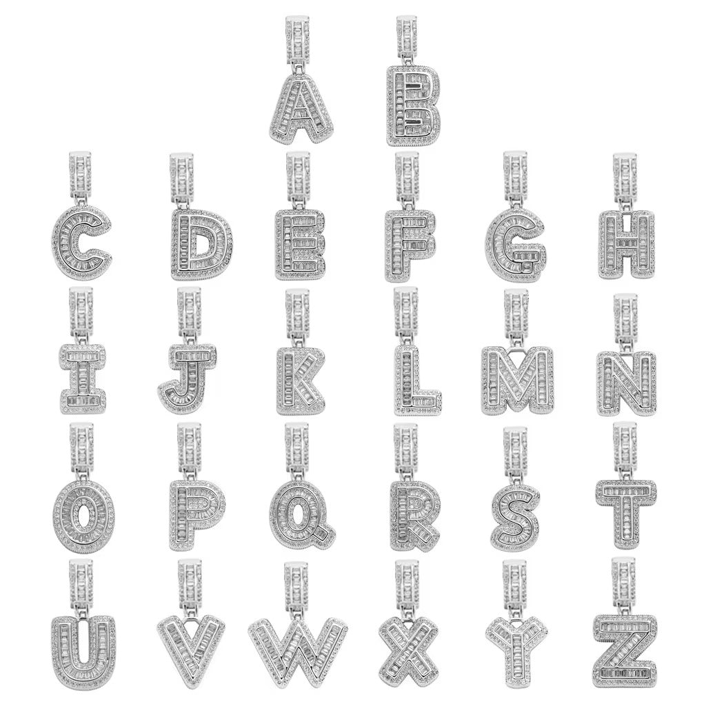 The Statement Iced Letter Pendant-Necklace