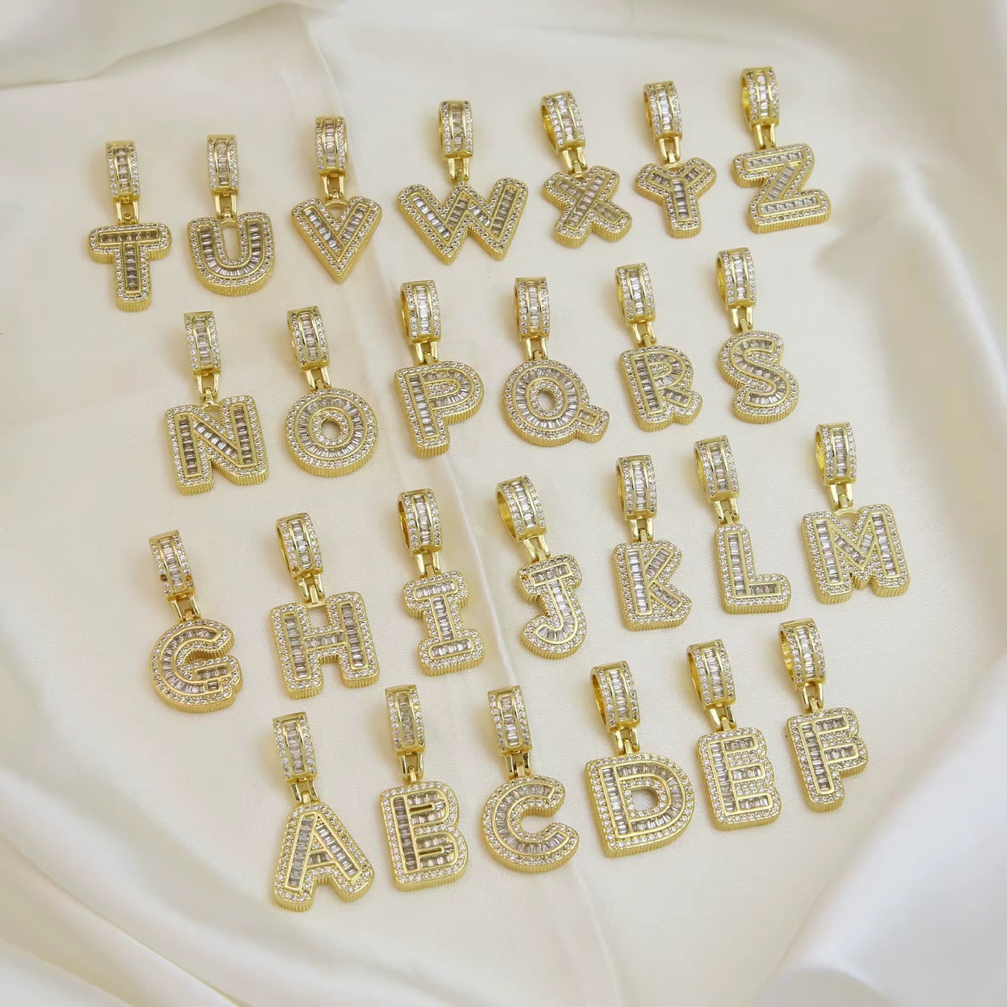 The Statement Iced Letter Pendant-Necklace