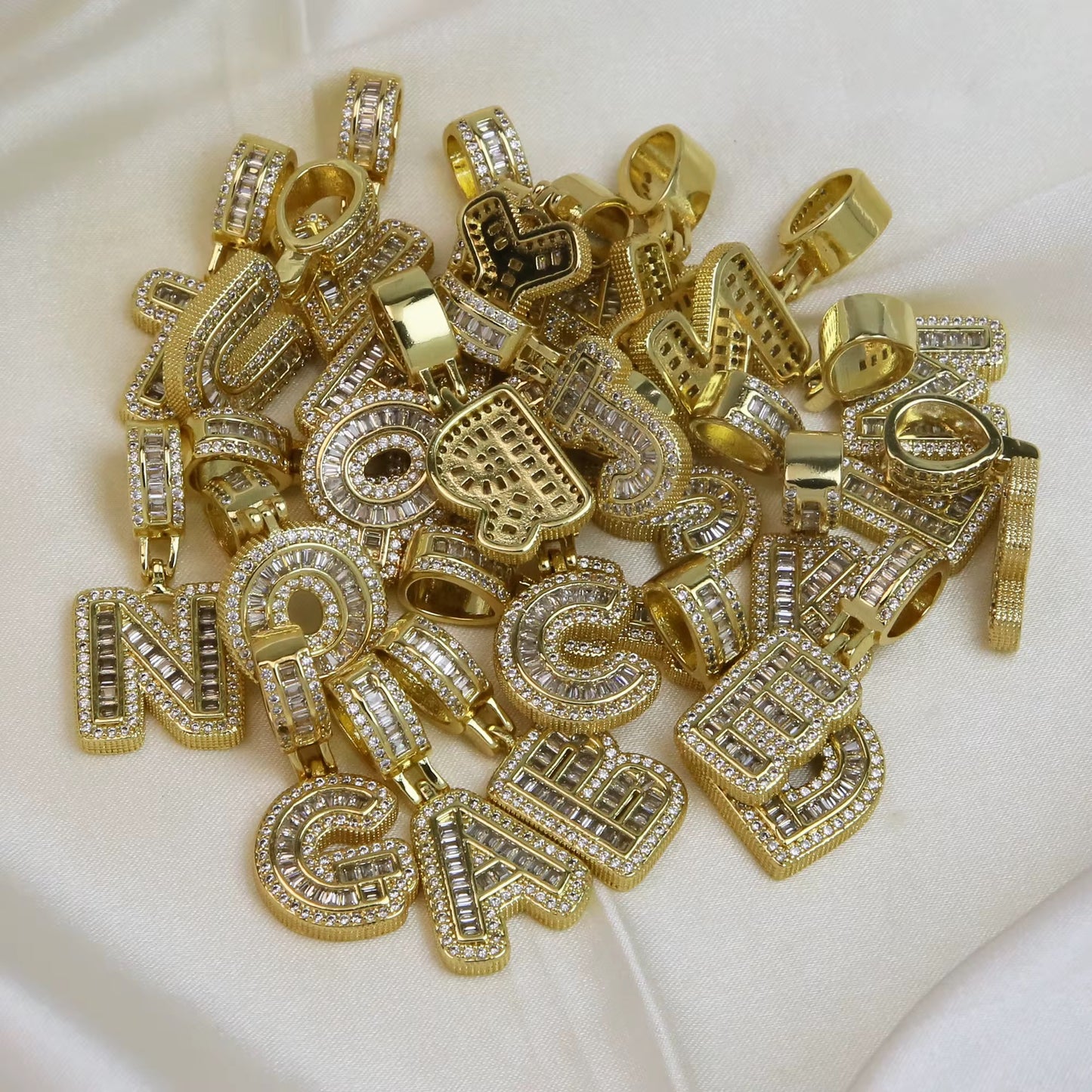 The Statement Iced Letter Pendant-Necklace